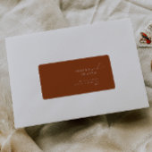 Whimsical Desert | Terracotta RSVP Return Address Etiket