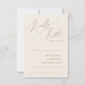 Whimsical Desert Terracotta Song Request RSVP-kaar RSVP Kaartje (Voorkant)