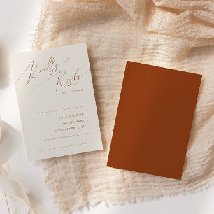 Whimsical Desert Terracotta Song Request RSVP-kaar RSVP Kaartje