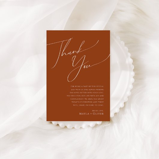 Whimsical Desert | Terracotta-tabel - Hartelijk da Briefkaart