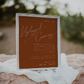 Whimsical Desert | Terracotta Unplugged Ceremony Poster