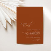 Whimsical Desert | Terracotta Wedding Kaart