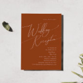Whimsical Desert | Terracotta Wedding Reception Kaart
