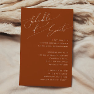 Whimsical Desert   Tijdschema Terracotta Informatiekaartje