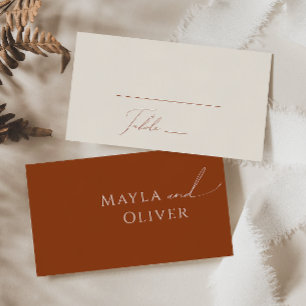 Whimsical Desert   Vaste bruiloft voor Terracotta Plaatskaartje