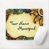 Whimsical Design met Sun Mousepad Muismat (Met muis)