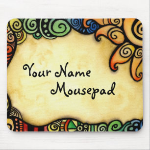 Whimsical Design met Sun Mousepad Muismat