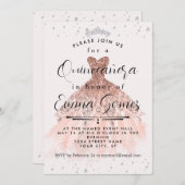 Whimsical Diamond Dust Quinceanera Uitnodiging (Voorkant / Achterkant)