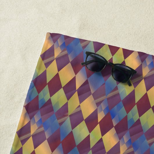 Whimsical Diamond Print Strandlaken (In situ)