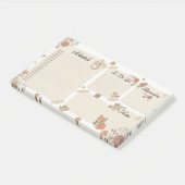 Whimsical dier & bloemendagplanner post-it® notes (Schuin)