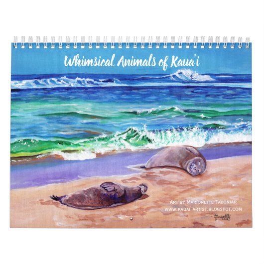 Whimsical Dieren van Kauai Hawaii Kalender (Hoes)