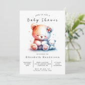 Whimsical Digital Beer Baby shower Kaart (Staand voorkant)