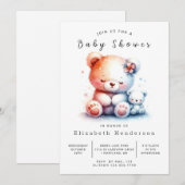 Whimsical Digital Beer Baby shower Kaart (Voorkant / Achterkant)