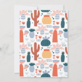 Whimsical Dino-Mite Dinosaur Thmed Birthday Party Kaart (Achterkant)