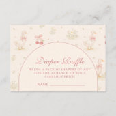 Whimsical Dinosaur Diapper Raffle Informatiekaartje (Voorkant)