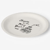 Whimsical Disco Ball New Year's Eve Party Papieren Bordje (Gekanteld)