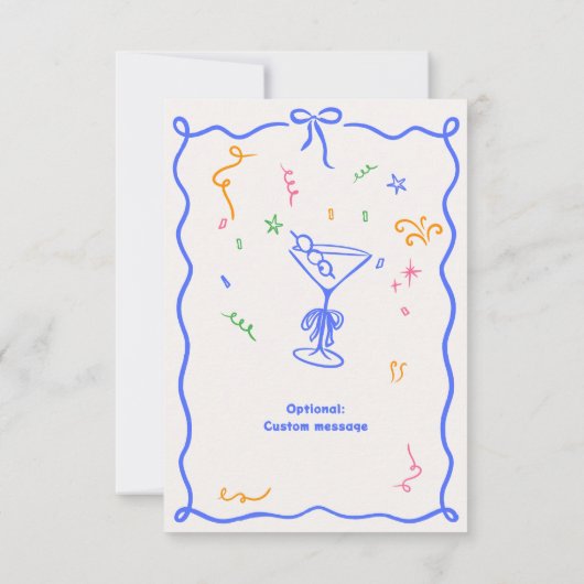 Whimsical Disco Verjaardag Pastels Kleurrijk Bedankkaart (Achterkant)