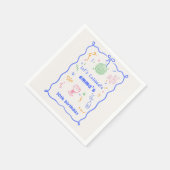 Whimsical Disco Verjaardagskleur Servet (Hoek)