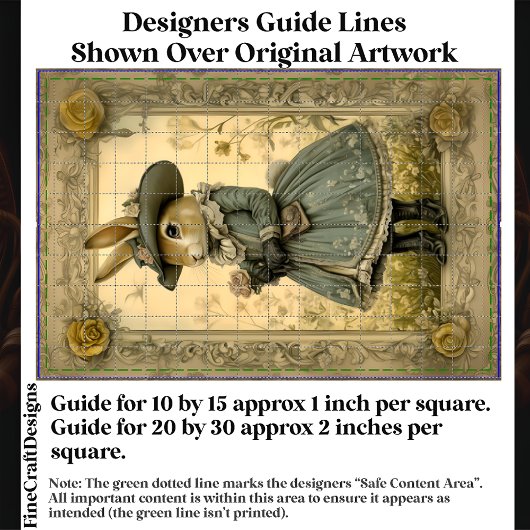 Whimsical  Doe Konijn, Bloem CL1 Decoupage Tissuepapier