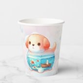 Whimsical Dog Adventure Papieren Bekers (Voorkant)