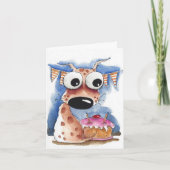 Whimsical Dog Birthday Card Bedankkaart (Voorkant)
