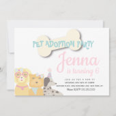 Whimsical Dog Birthday Party Illustrated Kaart (Voorkant)