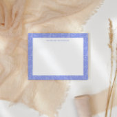 Whimsical Dog Constellations Lichtblauw Monogram Notitiekaartje