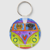 Whimsical Dog en Cat Sleutelhanger (Voorkant)