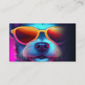 Whimsical Dog Grooming Afspraak Herinnering Kaart Visitekaartje (Achterkant)