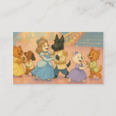 Whimsical Dog Grooming Appointment Reminder Card Visitekaartje (Achterkant)