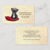 Whimsical Dog Pet Boarding Daycare Kennel Visitekaartje (Voorkant / Achterkant)