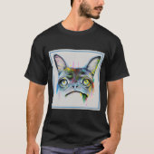 "Whimsical Dog Portrait with Artistic Splashes" T-shirt (Voorkant)