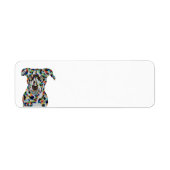 Whimsical Dog Return Address Label (Voorkant)