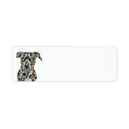 Whimsical Dog Return Address Label
