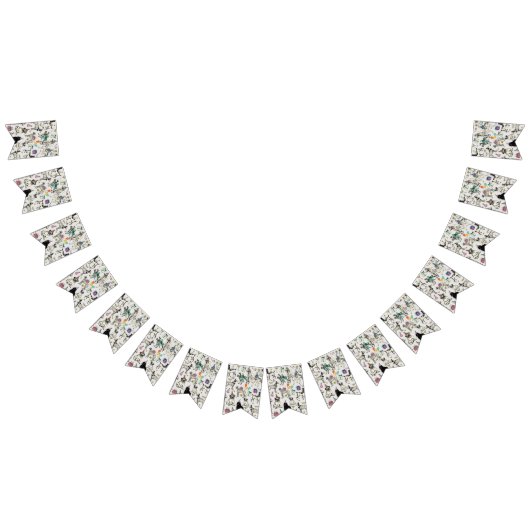 Whimsical Dogs verjaardagsfeestje vieren Vlaggetjes (Alle)