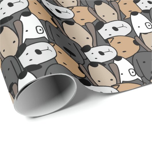 Whimsical Dogs Wonderland Cadeaupapier (Rol Hoek)