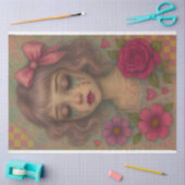 Whimsical Doll Decoupage Papier – Glitter Tear Gir (Craft)