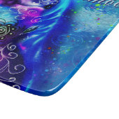 Whimsical Dolphin Blue Blauwgroen Kust Nautisch Snijplank (Hoek)