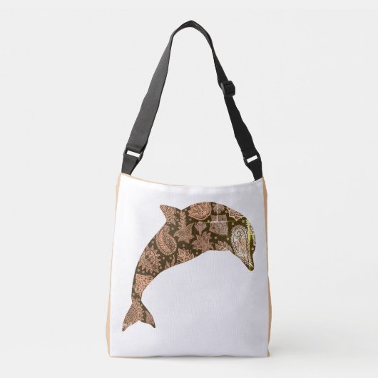 Whimsical Dolphin Crossbody Tas (Voorkant)