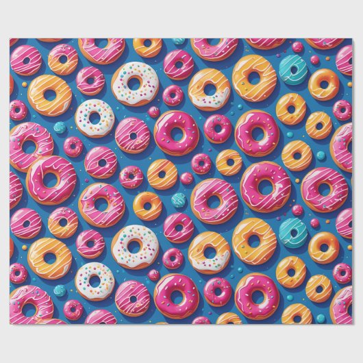 Whimsical Donut Dreams inpakpapier (Vlak)
