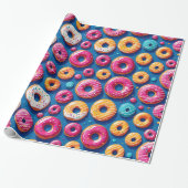Whimsical Donut Dreams inpakpapier (Uitgerold)