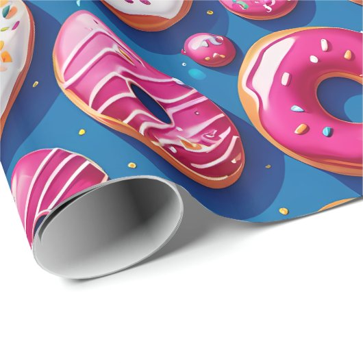 Whimsical Donut Dreams inpakpapier (Rol Hoek)