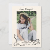 Whimsical doodle Afstudeerfeest Kaart (Achterkant)