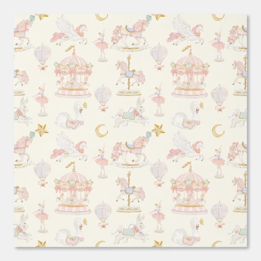 Whimsical Doodle Baby Jesus Manger Scene Behang (Voorkant)