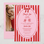 Whimsical Doodle Cheers to Love Bridal Shower  Kaart (Voorkant / Achterkant)