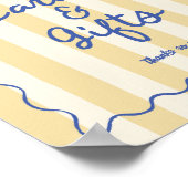 Whimsical Doodle Citroenen Kaarten & Cadeaus Bord Poster (Hoek)