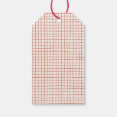 Whimsical Doodle Dove Kerstvakantie Cadeaulabel (Achterkant)