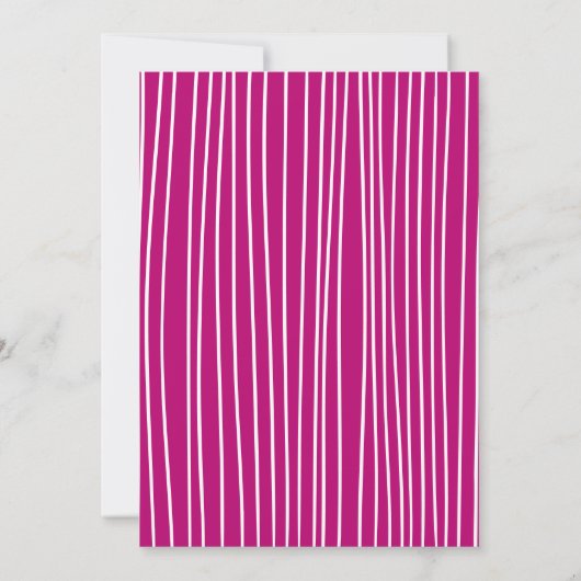 Whimsical Doodle Girl Pool Party Verjaardag Kaart (Achterkant)