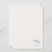 Whimsical Doodle Hand Drawn Coastal Beach Wedding Kaart (Achterkant)