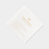 Whimsical Doodle Hearts Leuke Feiten Folie Servetten (Rechts)